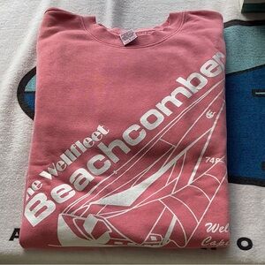 Cape Cod Wellfleet Beachcomber Crewneck Sweatshirt - Pink (Size Medium)